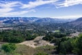 Aerial view of San Luis Obispo from the hiking trail to Bishop Peak, California Royalty Free Stock Photo