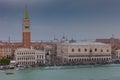 Aerial view San Marco Square during high water Royalty Free Stock Photo