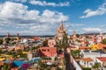 Aerial View of San Miguel de Allende in Guanajuato, Mexico