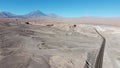 Aerial view of San Pedro de Atacama in Chile.  Drone Royalty Free Stock Photo