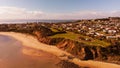 Aerial view of San Remo coastline near Phillip Island, Australia Royalty Free Stock Photo