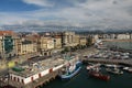 Aerial view of San Sebastian harbour