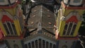 Aerial view of The Sanctuary of Our Lady of Coromoto, church in Capital District, Caracas