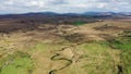 Aerial view of the Sandfield area between Ardara and Portnoo in Donegal - Ireland.