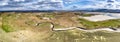 Aerial view of the Sandfield area between Ardara and Portnoo in Donegal - Ireland.