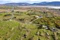 Aerial view of the Sandfield area between Ardara and Portnoo in Donegal - Ireland.