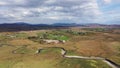 Aerial view of the Sandfield area between Ardara and Portnoo in Donegal - Ireland.