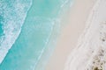 Aerial view of sandy tropical beach in summer at Western Australia, Australia Royalty Free Stock Photo