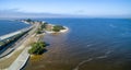 Aerial view of Sanibel Causeway, Florida Royalty Free Stock Photo