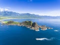 Aerial view of Sansiantai in Taitung. Taiwan