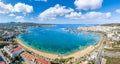 Aerial view of Sant Antoni de Portmany, Ibiza Royalty Free Stock Photo