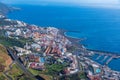 Aerial view of Santa Cruz de la Palma at La Palma, Canary islands, Spain Royalty Free Stock Photo