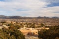 Aerial view of Santa Fe NM Royalty Free Stock Photo