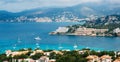 Aerial view of Santa Ponsa resort and the beach, Mallorca