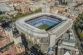 Aerial view of Santiago Bernabeu stadium in Madrid Royalty Free Stock Photo