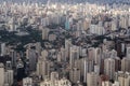 Aerial view Sao Paulo city - Brazil Royalty Free Stock Photo