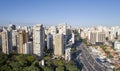 Sao Paulo city and 23 de Maio avenue