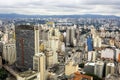 Aerial View of Sao Paulo Cityscape, Brazil Royalty Free Stock Photo