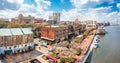 Aerial view of Savannah, Georgia skyline Royalty Free Stock Photo