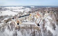 Aerial view on Savvino-Storozhevsky Monastery in Zvenigorod