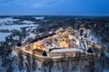 Aerial view on Savvino-Storozhevsky Monastery in Zvenigorod Royalty Free Stock Photo