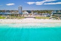 Aerial view of Scarborough Beach, Perth, Western Australia with the white sands and turquoise waters Royalty Free Stock Photo