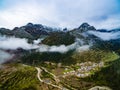 Aerial view Scenery of Zhagana in Gannan, Chinese Gansu