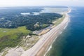 Aerial View of Scenic Cape Cod Beach Royalty Free Stock Photo