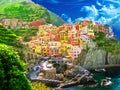 Manarola colorful village of Cinque Terre