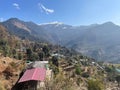 Aerial view of the scenic Uttarakhand landscape