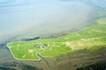 Aerial view from the Schleswig-Holstein Wadden Sea National Park