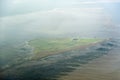 Aerial view from the Schleswig-Holstein Wadden Sea National Park