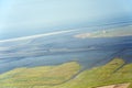 Aerial view from the Schleswig-Holstein Wadden Sea National Park