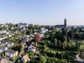 Aerial View Schloss Bensberg and public surroundings Berglisch Gladbach Germany near cologne