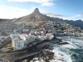 Aerial view of Sea Point, Cape Town, South Africa Royalty Free Stock Photo