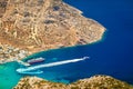 Aerial view of the seacoast of Sifnos island, Greece Royalty Free Stock Photo