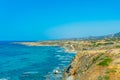 Aerial view of seaside of Karpaz peninsula on Cyprus Royalty Free Stock Photo