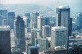 Aerial view of Seattle skyscrapers, WA Royalty Free Stock Photo