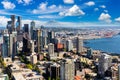 Aerial view of Seattle, USA Royalty Free Stock Photo