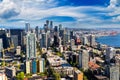 Aerial view of Seattle, USA Royalty Free Stock Photo