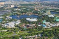 Aerial view of the SeaWorld, Orlando, Florida, USA Royalty Free Stock Photo