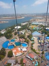 Aerial view of the SeaWorld from Skytower Royalty Free Stock Photo