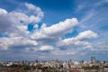 Aerial view of Sendai Cityscape, skyline, high rise office build