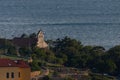 Aerial view of Senj town, touristic destination in Croatia Royalty Free Stock Photo