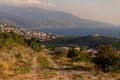 Aerial view of Senj town, touristic destination in Croatia Royalty Free Stock Photo