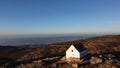 The aerial view in the Serra da Estrela Natural Park in Portugal Royalty Free Stock Photo