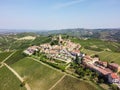 Aerial view of Serralunga Alba Royalty Free Stock Photo