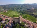 Aerial view of Serralunga Alba Royalty Free Stock Photo
