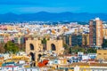 Aerial view of Serranos towers in Valencia, Spain - gates that were found along the old medieval city wall...IMAGE Royalty Free Stock Photo