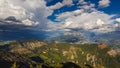 Aerial view of Serre-Poncon Lake in Summer. Hautes-Alpes timelapse, Durance Valley, Southern French Alps, France